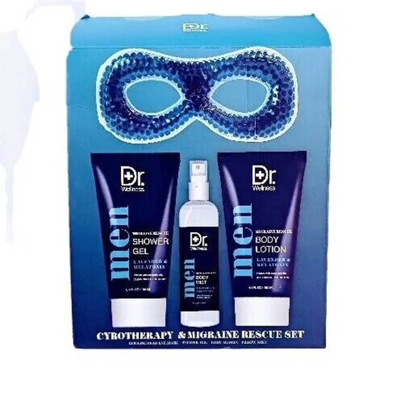 Men Bath 4 Products COOLING FORMULA Shower GEL, MIST, LOTION, MASK Spa Treatment - Picture 2 of 16